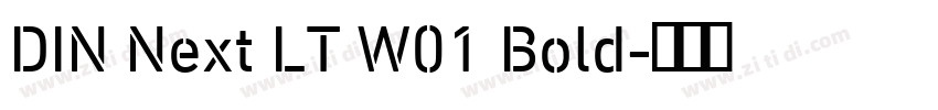 DIN Next LT W01 Bold字体转换